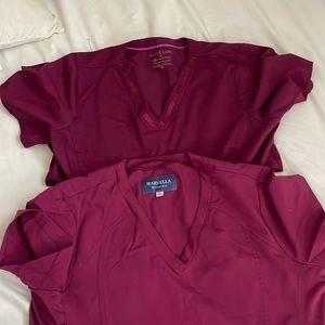 Scrub tops size medium